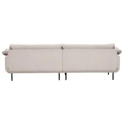 Interface Bebé soffa m/ chaise longue, höger, beige Jagger 3 - svart metal