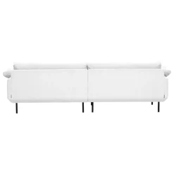 Interface Bebé soffa m/ chaise longue, höger, vit Jagger 1 - svart metall