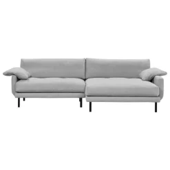Interface Bebé soffa m/ chaise longue, höger, grå Muru 470 - svart metall