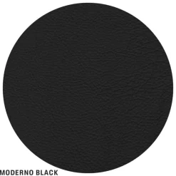 Interface Bug fåtölj, låg, svart läder Moderno