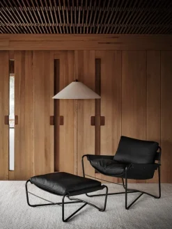 Interface Bug pall, svart läder Moderno