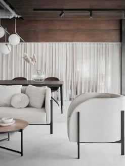 Interface Pilleri soffbord, 60 cm, svart - ek