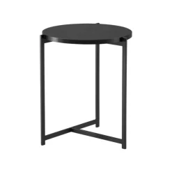 Interface Pilleri soffbord, 40 cm, svart - svart ek