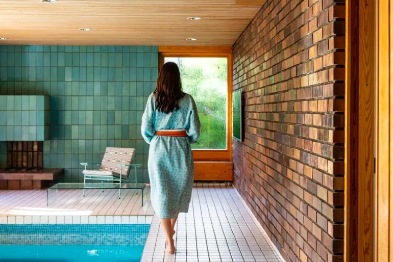 Johanna Gullichsen Piazzetta morgonrock, aqua