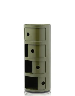 Kartell Componibili förvaringsmöbel, 4 fack, grön