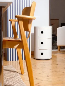 Kartell Componibili förvaringsmöbel, 3 moduler, vit