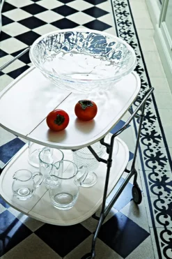 Kartell Gastone hopfällbar vagn, vit - krom