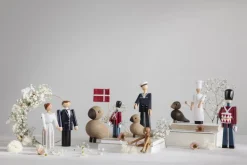 Kay Bojesen Denmark Brudgum, blå - svart - vit