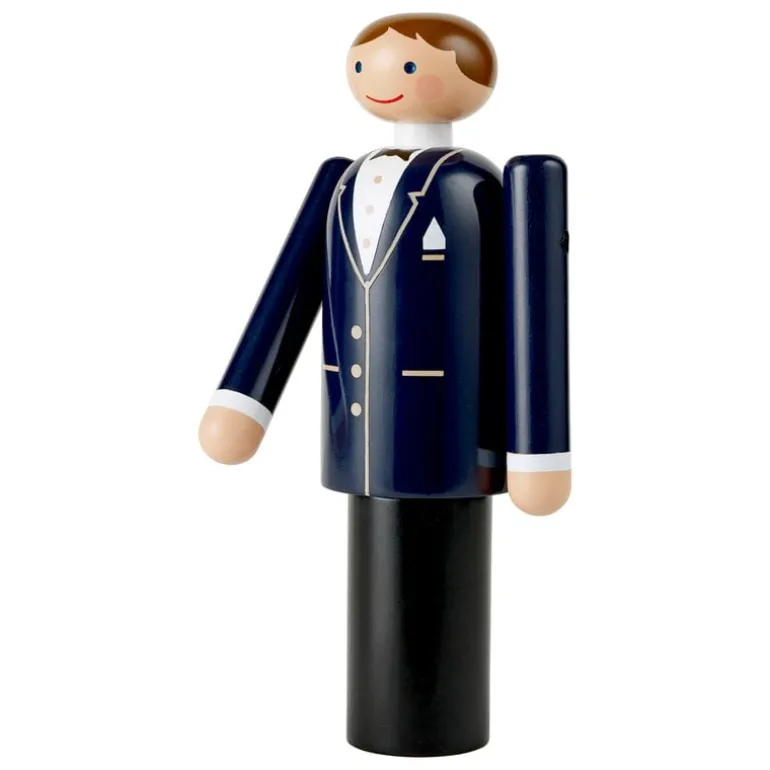 Kay Bojesen Denmark Brudgum, blå - svart - vit