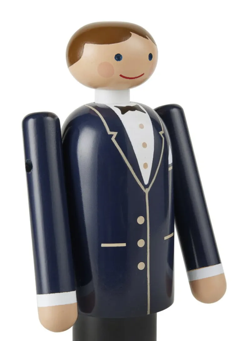 Kay Bojesen Denmark Brudgum, blå - svart - vit