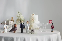 Kay Bojesen Denmark Brudgum, blå - svart - vit