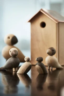 Kay Bojesen Denmark Lovebirds 2 delar, ek - rökt ek