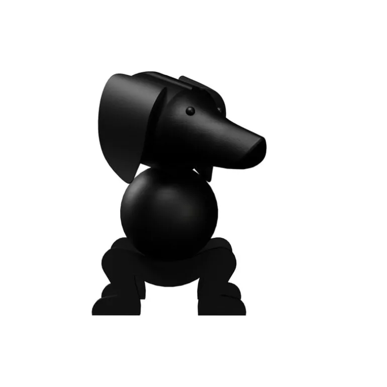 Kay Bojesen Denmark Trähund, liten, mörkbetsad ek