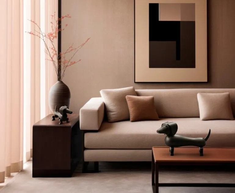 Kay Bojesen Denmark Trähund, liten, mörkbetsad ek