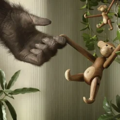 Kay Bojesen Denmark Wooden Monkey, stor, teak