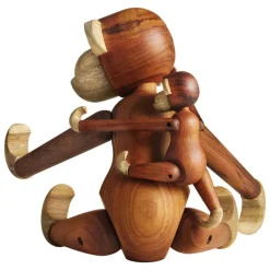 Kay Bojesen Denmark Wooden Monkey, stor, teak