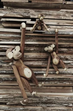 Kay Bojesen Denmark Wooden Monkey, stor, teak