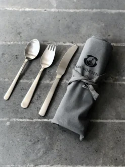 Kay Bojesen Grand Prix barnbestickset, polerat rostfritt stål