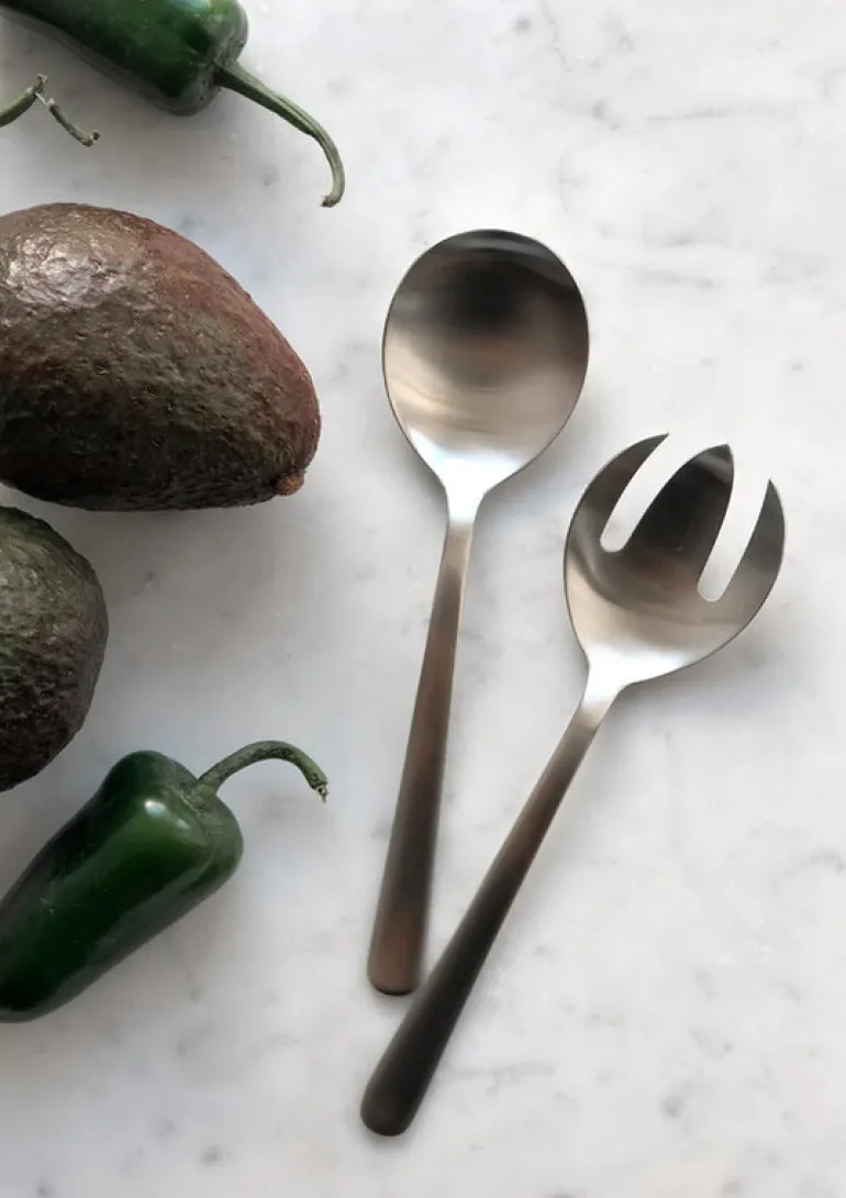 Kay Bojesen Grand Prix salladsset, polerat rostfritt stål