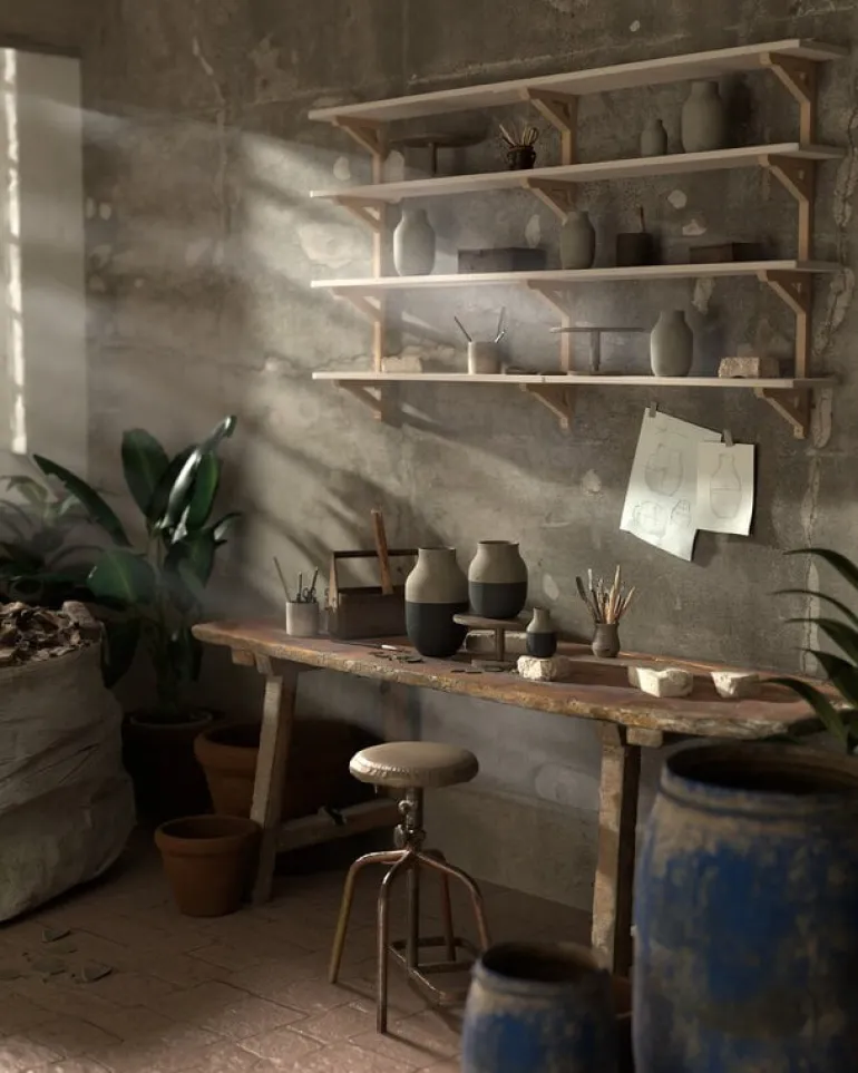 Kähler Omaggio Circulare vas, 31 cm, grå - antracit