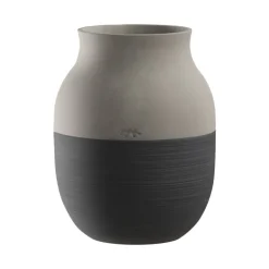 Kähler Omaggio Circulare vas, 20 cm, antracitgrå