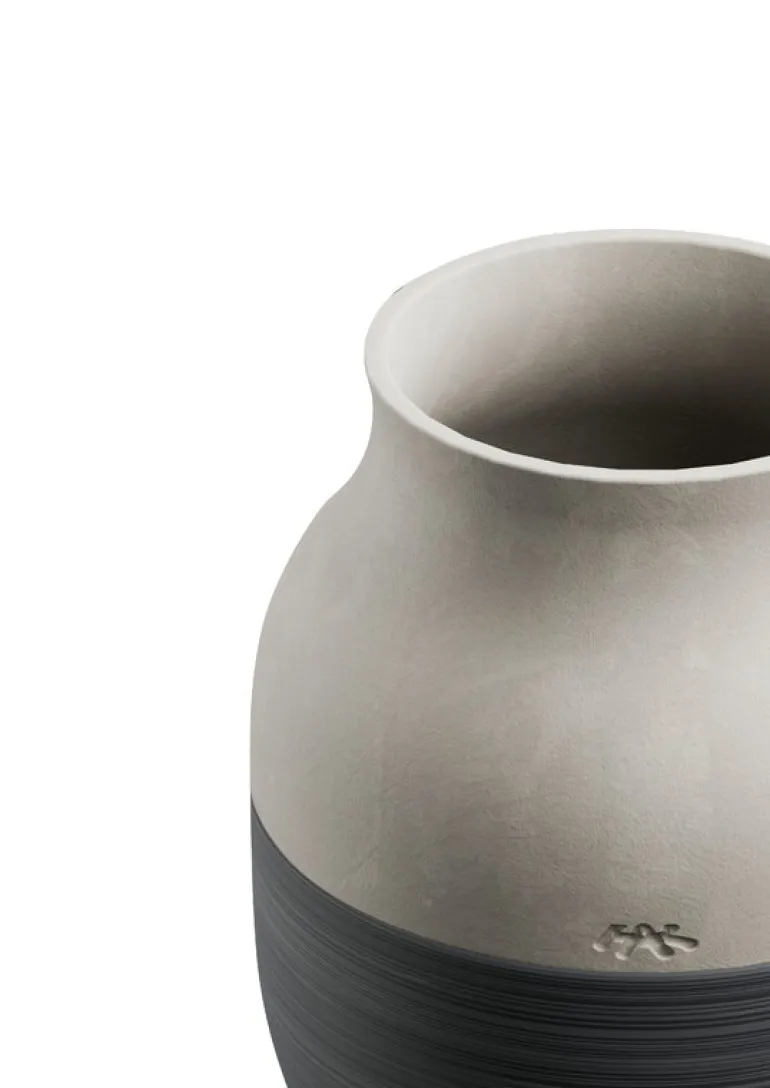 Kähler Omaggio Circulare vas, 20 cm, antracitgrå