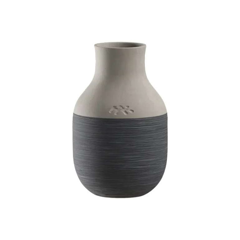 Kähler Omaggio Circulare vas, 12,5 cm, antracitgrå