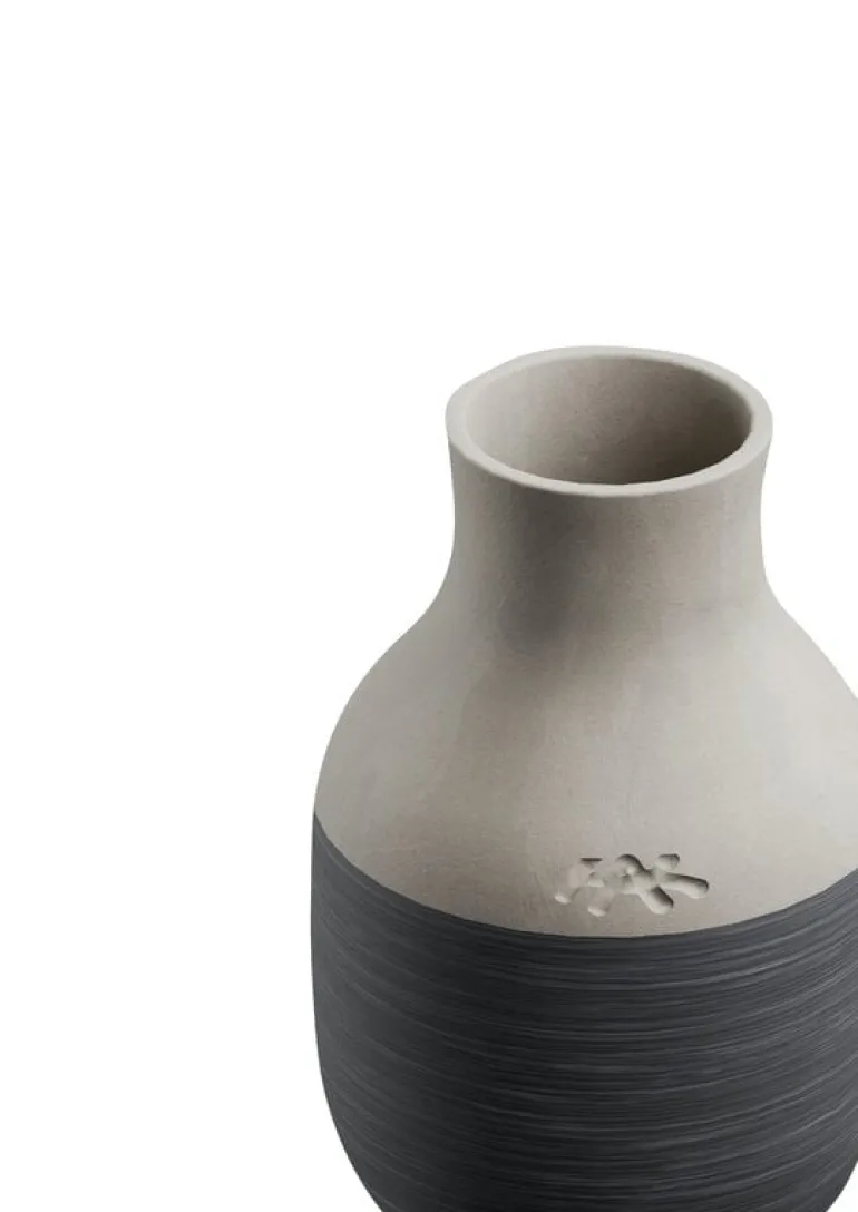 Kähler Omaggio Circulare vas, 12,5 cm, antracitgrå
