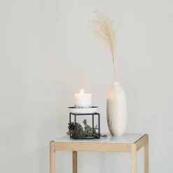 Klassik Studio Cube bord, såpad ek - ljusgrå marmor