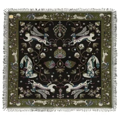 Klaus Haapaniemi & Co. Rabbit filt, 180 x 200 cm, skog