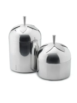 Klong Blad burk, liten, rostfritt stål