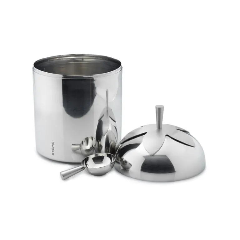 Klong Blad burk, stor, rostfritt stål