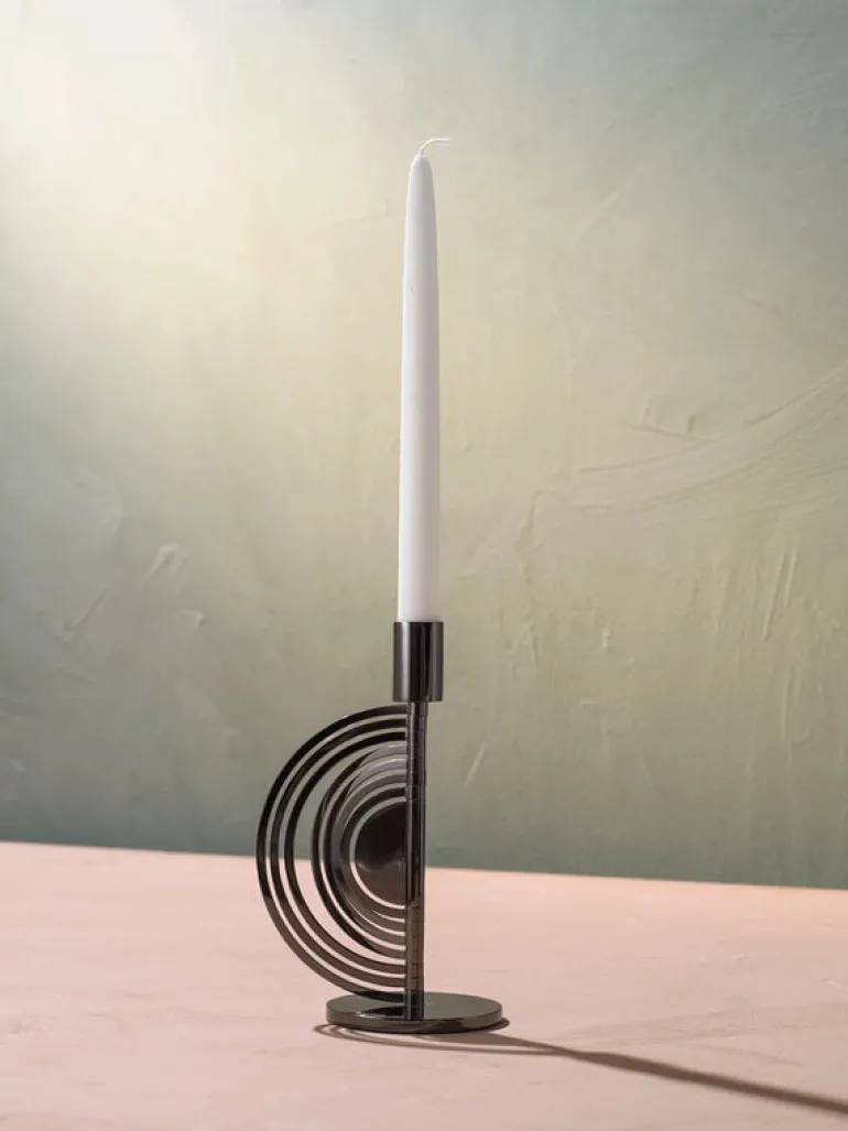 Klong Cirkus ljushållare, liten, svart