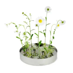 Klong Jubel adventsljusstake/vas, rostfritt stål