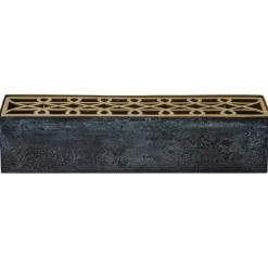 Klong Äng vas, rektangulär, mässing