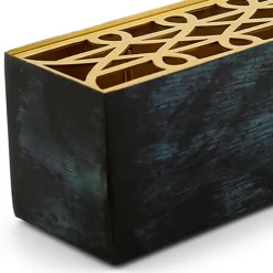 Klong Äng vas, rektangulär, mässing