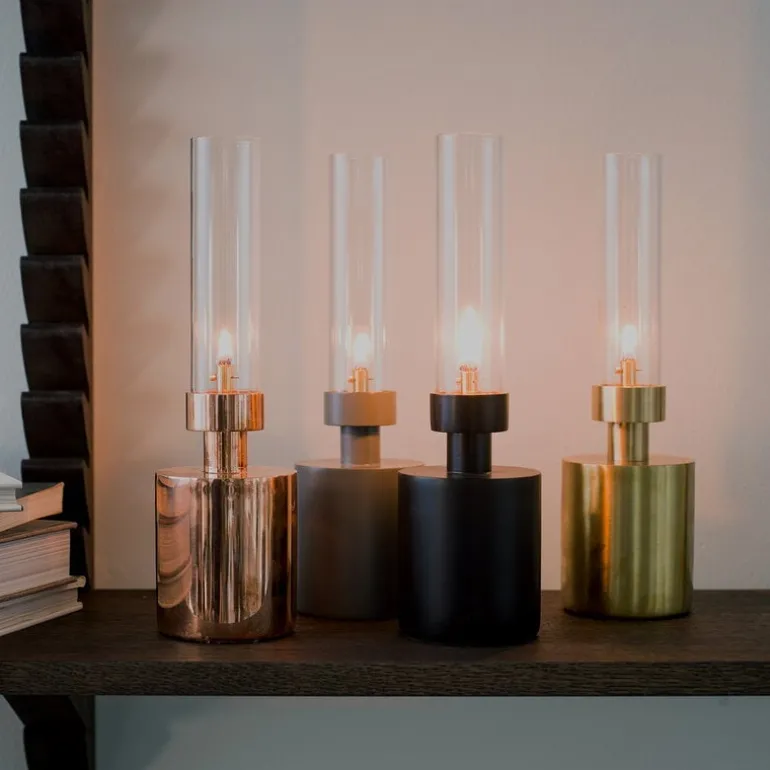 Klong Patina oljelampa, mini, koppar