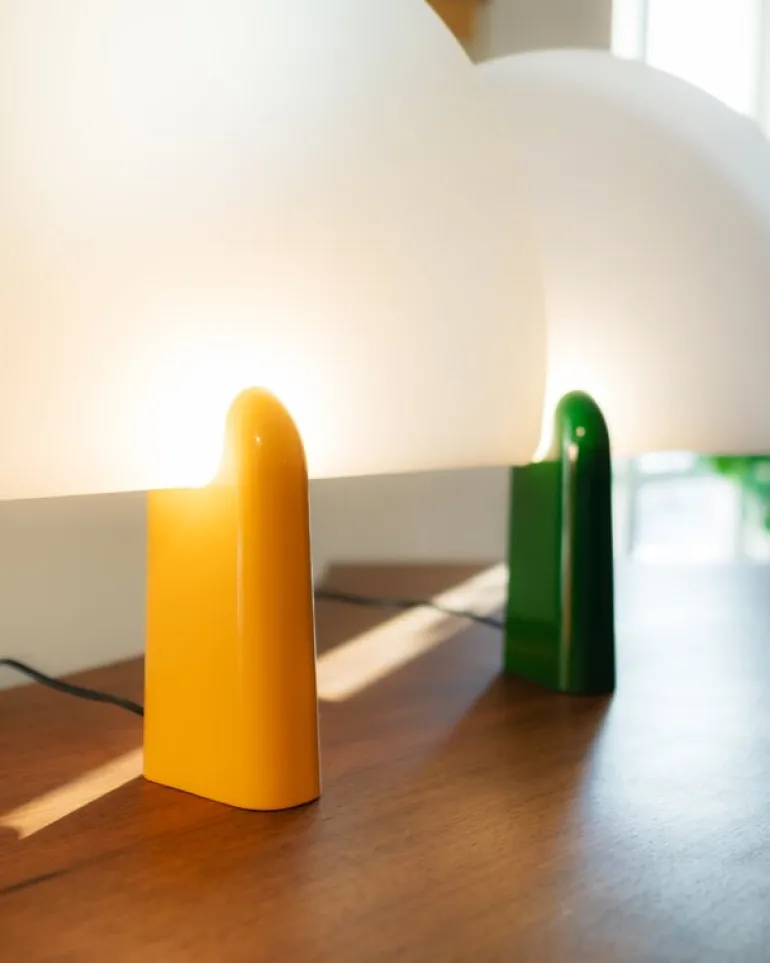 Klong Pavo bordslampa, gul