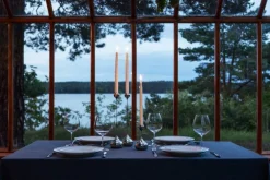 Klong Tender ljushållare, stor, låg