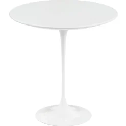 Knoll Tulip sidobord 51 cm, vit laminat