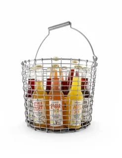 Korbo Bucket 16 trådkorg, syrafast rostfritt stål