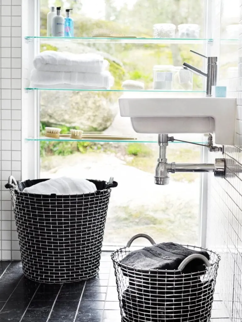 Korbo Classic 65 trådkorg, syrafast rostfritt stål