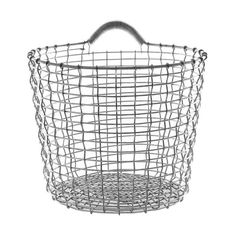 Korbo Wire Basket Bin 16, trådkorg, galvaniserad