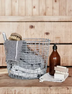 Korbo Wire Basket Bin 16, trådkorg, galvaniserad