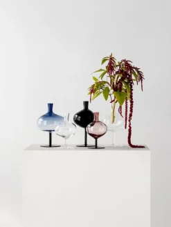 Kosta Boda Bod flaska, 295 mm, midnattsblå - kork