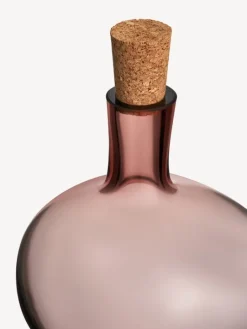 Kosta Boda Bod flaska, 230 mm, vinröd - kork