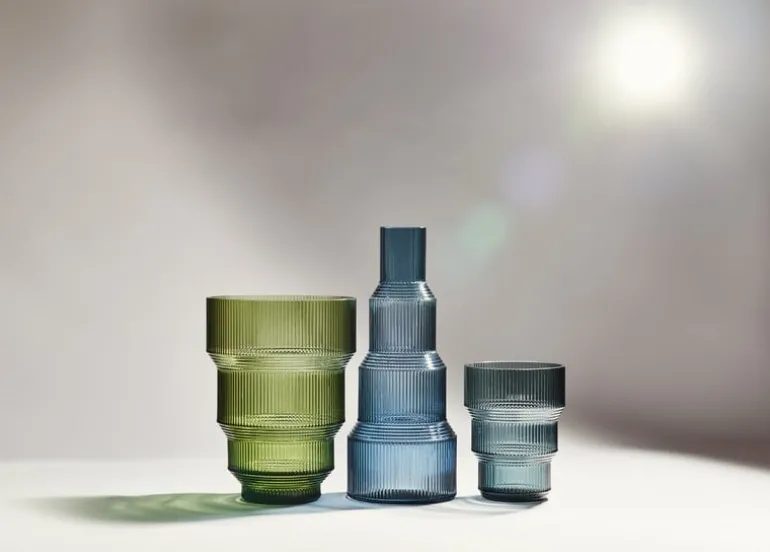 Kosta Boda Pavilion vas, 259 mm, grön