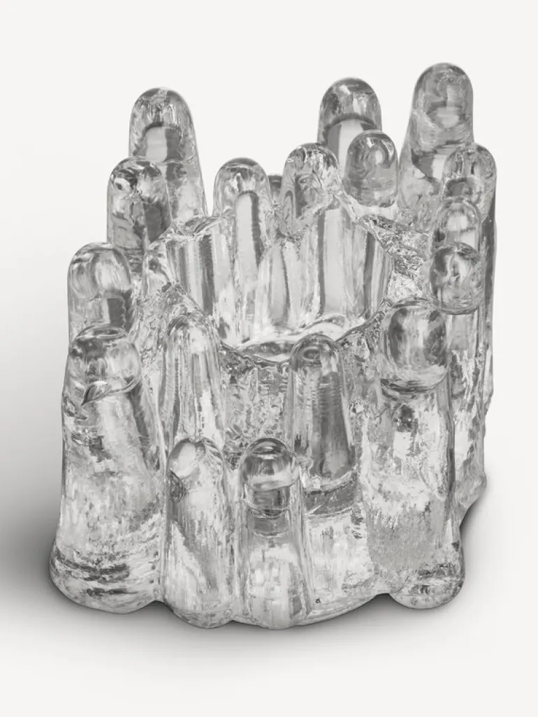 Kosta Boda Polar ljuslykta, 112 mm, genomskinlig