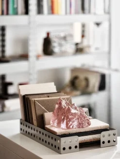 Kosta Boda The Rock ljuslykta, 91 mm, rosa