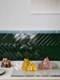 Kosta Boda The Rock ljuslykta, 91 mm, brons